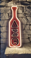 Delta Sigma Theta LED Wooden Paddle Red