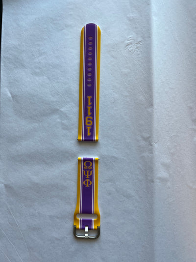 Omega Psi Phi Silicone Watch Band - Samsung Watches Band - D9 Greeks