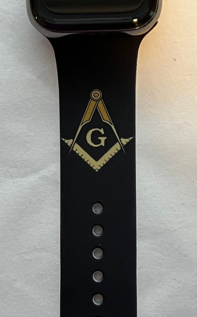 Masonic Silicone Watch Band - Silicone Apple Watch Band - D9 Greeks
