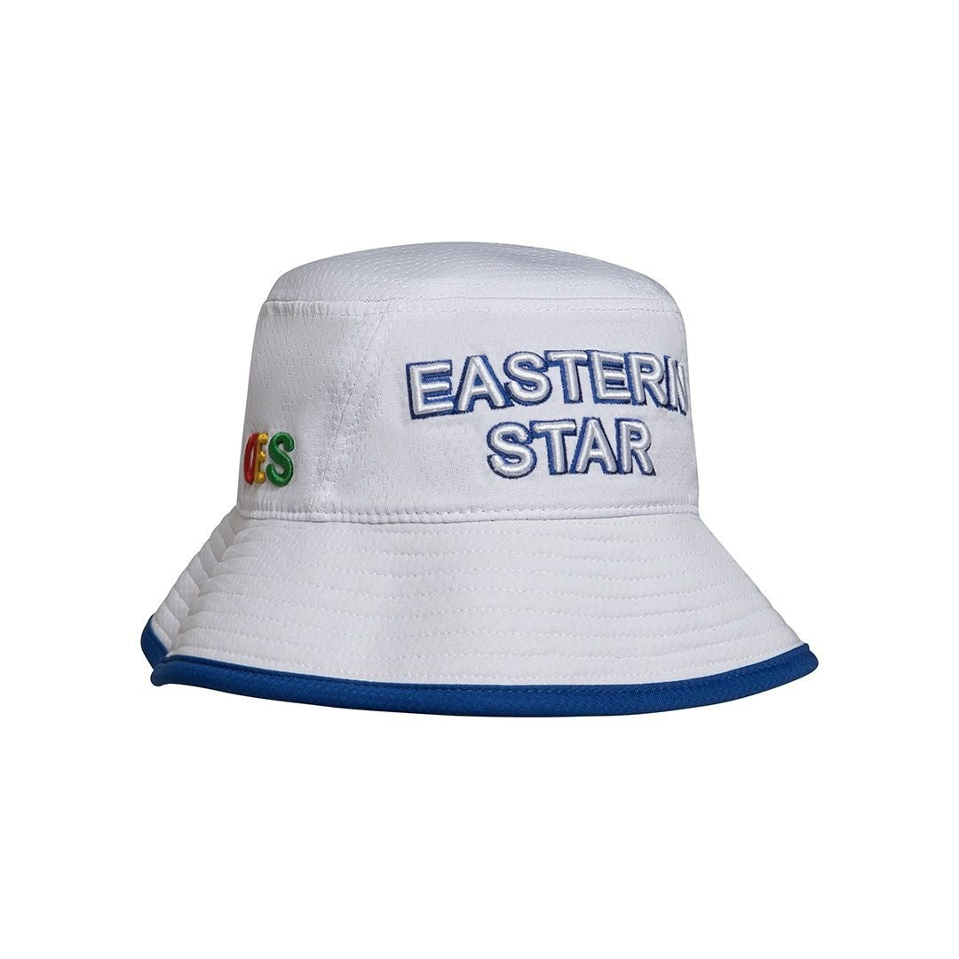 OES Eastern Star Embroidered Flexfit Bucket Hat White