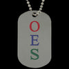 OES Eastern Star Double Side Dog Tag Necklace
