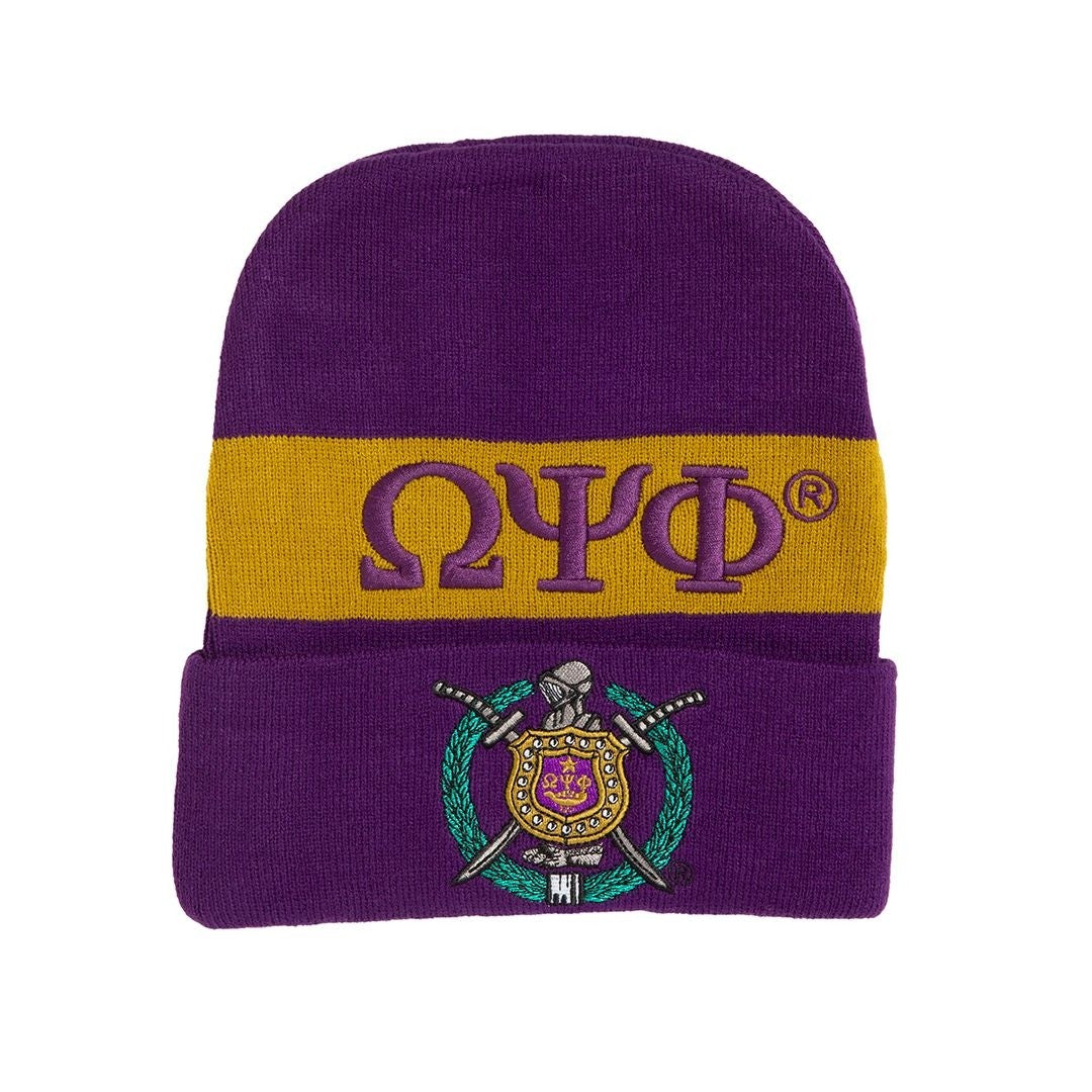 Omega Psi Phi Embroidered Beanie Hat