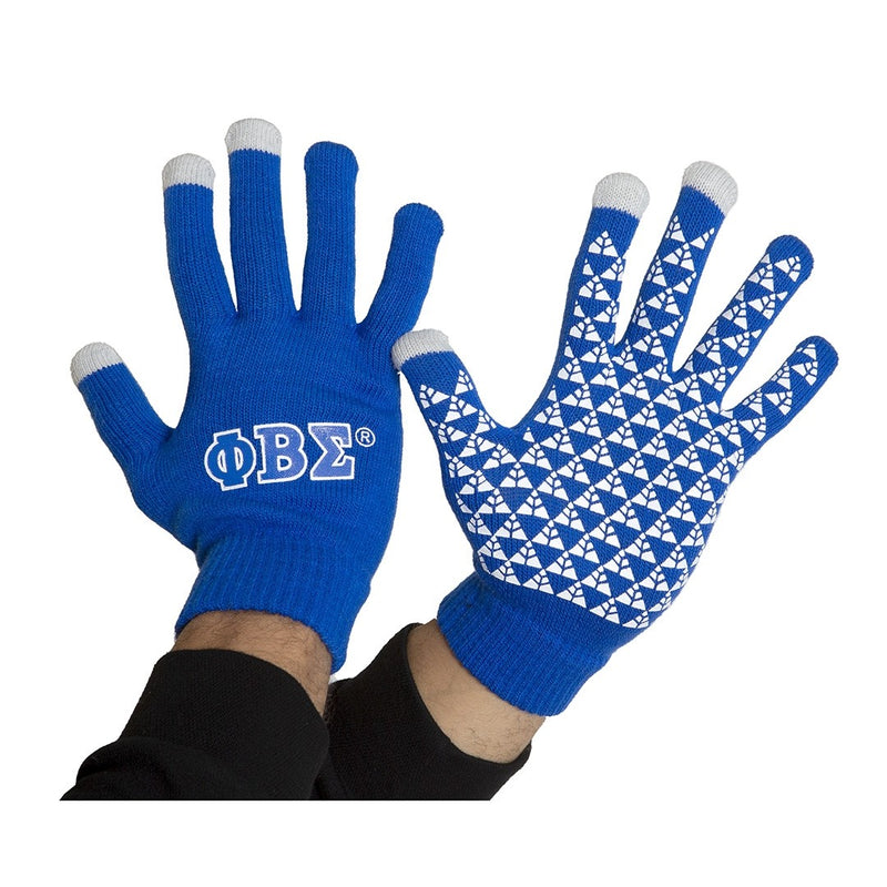 Phi Beta Sigma Knit Texting Gloves